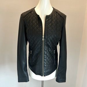 Cole Haan Faux Leather Jacket